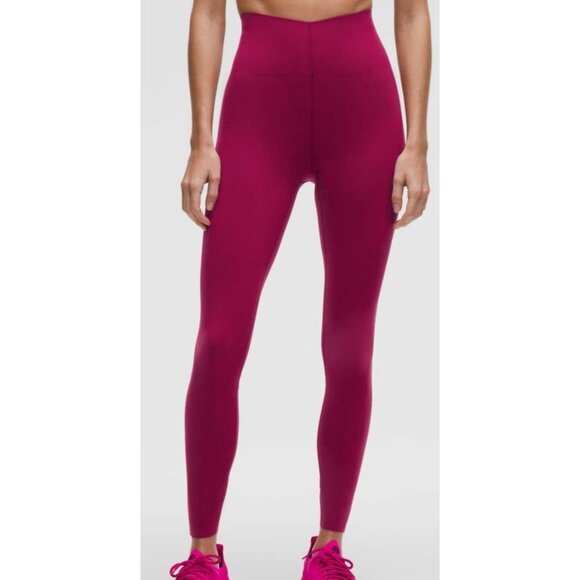 Lululemon Glow Up HR Tight 28" Size 8 In Magenta Smoke W5GI3S in MGTS NWT - Picture 1 of 15